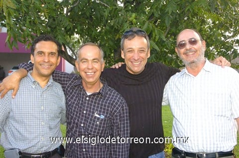 07092009 Carlos Morales, Santiago Estens, Jesús Barroso y Ernesto de la Garza.   EL SIGLO DE TORREÓN / ÉRICK SOTOMAYOR