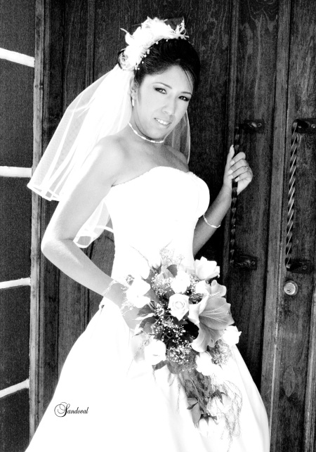 Srita. Claudia Marcela Padilla Cerda, el día que contrajo nupcias con
el Sr. Martín Martínez Reyes.

Sandoval Fotografía