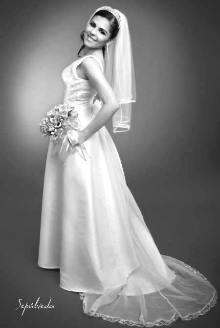 Srita. Silvia Alejandra Ortega Zamora el día de su boda con el Sr. Carlos Alberto Álvarez Ochoa.

Estudio Sepúlveda