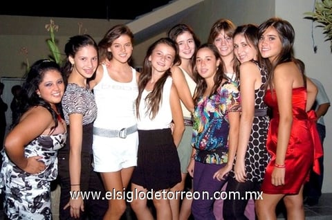 09092009 Jovencitas. Marifer, Daniela, Karla, Ana Cris, Bárbara, Any, Ana y Mónica.
