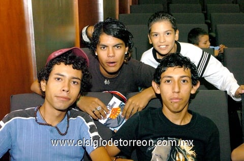 17092009 Ramón Magallanes, Ignacio Domínguez, Guadalupe Torres y Salomón Rivera.