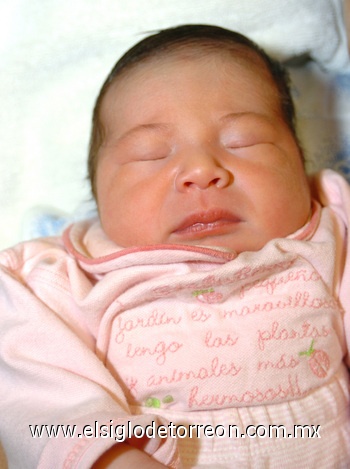 29092009 Bien dormidita fue captada la tierna bebé de horas de nacida.