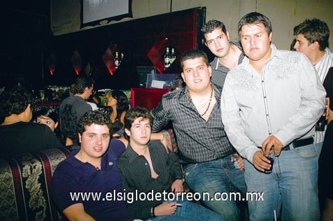 05102009 Emanuel Batarse, Alberto Romero, Gianni Cassani, Alberto Sierra y Gerardo Cabarga.