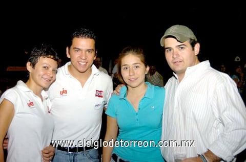 04102009 Ana Silos, Jorge Ornelas, Valeria Acosta y Fernando Zertuche.