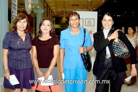 21102009 Laguneras. Ema Reyes, Flora Solís, Elía Reyes, Norma de Cuéllar.