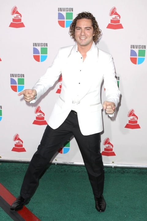 David Bisbal en la entrega de los Grammy en las Vegas.