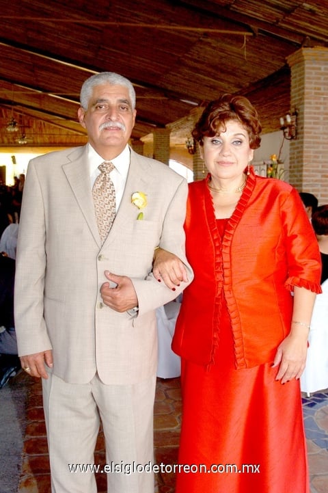 01112009 Padres del novio. Marcelino García Lobato y Juanita Estrada de García, papás del novio.