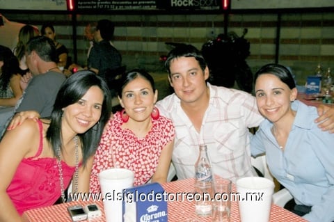 01112009 Marcela Salazar, Nydia Martínez, Álvaro Aranda y Georgina Cassani.