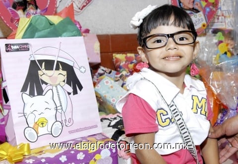 04112009 Arlahé Zúñiga Zugasti festejó como 'Patito' sus tres años de vida, en alegre festejo infantil.