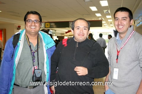 06112009 D.F. Llegaron Daniel Ríos, Ismael Salomón y Miguel Terrazas.