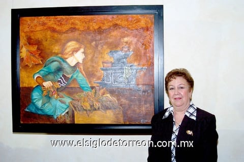 08112009 María Esther Ramos Martínez presentó linda obra con el nombre de Reminiscencias Otoñales.