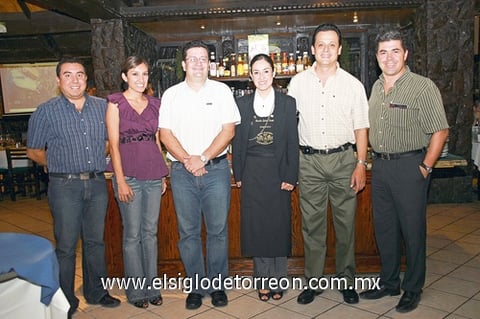 06112009 Javier Nava, Elisa Delgado, Sergio Campos, Claudia Juárez, Efraín Palma  y Jesús López.