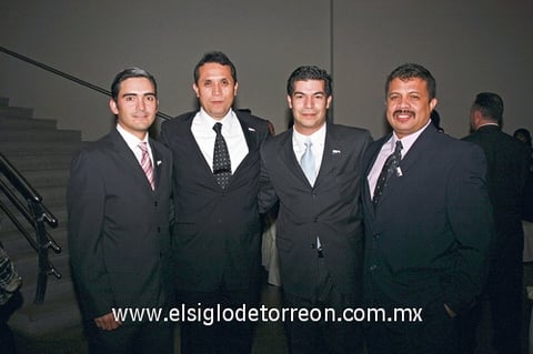 06112009 Salvador Álvarez, Leopoldo Valero, Efraín Reyes y Miguel Ángel Campos.