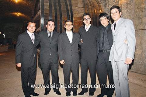 06112009 . Kevin Arnol, Jairo Dávila, Novak Uribe, Ramón Ramírez, Chuy Gómez y Érick Coscorro.