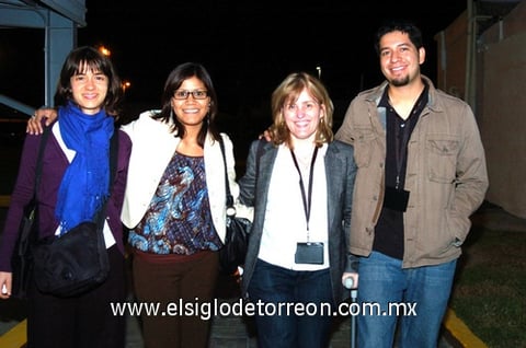 16112009 Invitados. Gabriela Aidar, Fabiola Favila, Consuelo Fernández y Jorge Lucio.