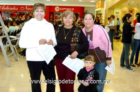 19112009 María Elena de Balderas, Paulina García, Alicia Cobián y Paulina López.