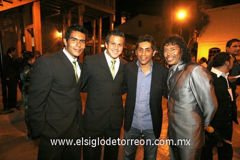 13112009 Oswaldo Sánchez, Miguel Becerra, Jorge Campos y René Higuita, los mejores porteros en la cena de gala previo a la inauguración del mejor estadio, el TSM.