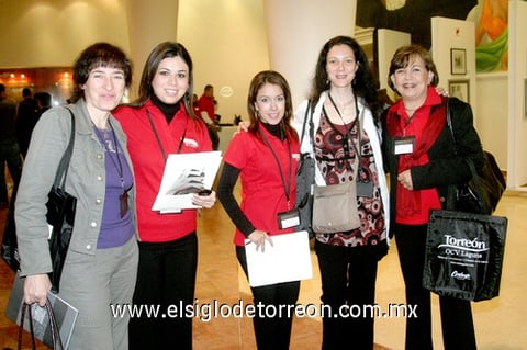 15112009 Irene Jaievsky, Rosy Tlapanco, Isabela Sordo, Flavia Andiu y Pilar Medellín.