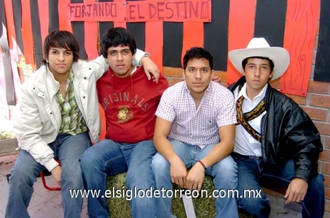 22112009 Gustavo Alcalde, Roberto Sánchez, Abraham Aguilar y Diego Rojas.  EL SIGLO DE TORREÓN / ÉRICK SOTOMAYOR
