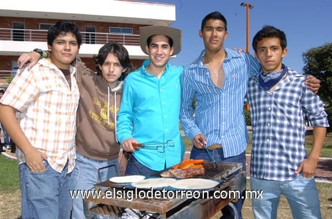 22112009 Ángel Arce, René Guajardo, Gustavo López, Martín Jaramillo y Alfredo Anaya.