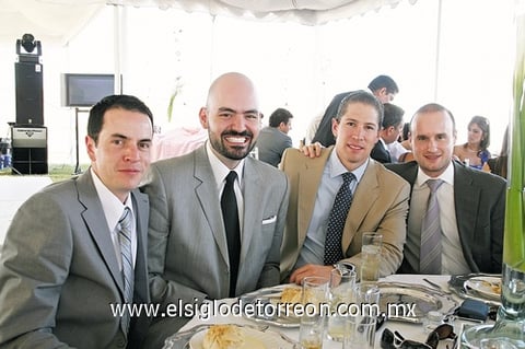 22112009 Paco Santiesteban, Roberto Karam, Tony González y Samuel Núñez.