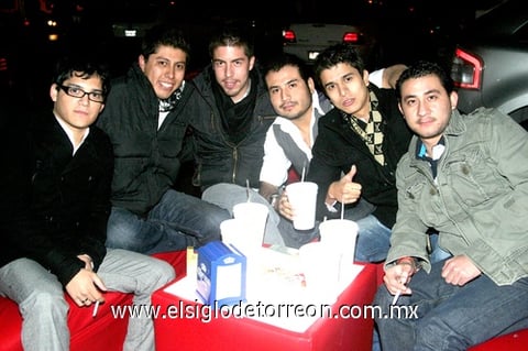01122009 Alex Gómez, Luis Ulloa, Alejandro González, Roberto Goitia, Arturo Escareño y Felipe Flores.
