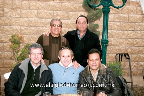 14122009 Octaviano Rendón, Jorge Reed, José Ganem, Kello Martínez y Gery Fernández.