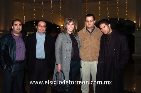 09122009 Rubén Alonso, Salvador Hernández, Dulce Reyes, Ezequiel Castro y Christian Vázquez.