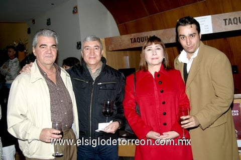 14122009 Óscar Sada, Ángel Sobrino, Adoración Sandoval y Enrique Sada Sandoval.