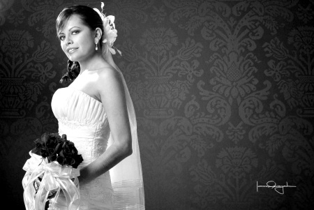 CP. Teresita de Jesús Ramírez Martínez, el día de su boda con el Ing. Miguel Ángel Compeán Ramírez.

Estudio Laura Grageda.