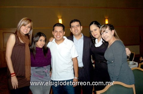 18122009 Sandra Miranda, Claudia Fernández, Gloria Rojas, Fabiola Martínez, Óscar Castillo y Samuel Cháirez.