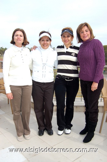 17122009 Nuri Quintero, Martha Bustos, Olga Luna y Adela de Salazar.