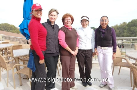 17122009 Coco Rentería, Maruca de Reed, Rosy Sánchez, Martha Bustos y Vicky Madero.