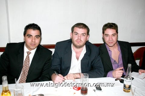 13122009 Silverio Alcántara, Luis Garza y Damián Aguilera.