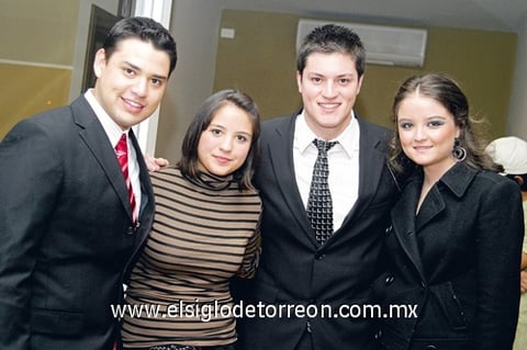 18122009 Andrés López, Elisa Cuan, Luis Portales y Ana Cruz.