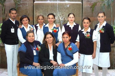 07012010 Profesionistas en enfermería. Mariano Rodríguez, Ángeles González, Lourdes Zamarrón, Patricia Originales, Perla Flores, Karla Contreras, Gabriela Caballero, Cristina Martínez, Norma Sandoval e Isabel Torres.
