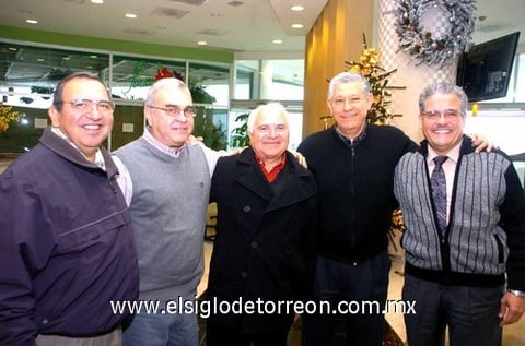 09012010 Salvador Sánchez, David Sada, Ismael Téllez, Enrique Macías y Enrique Castillo.