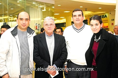 Alberto Salinas, Rolando González, Alfredo Murra y Nury Murra.