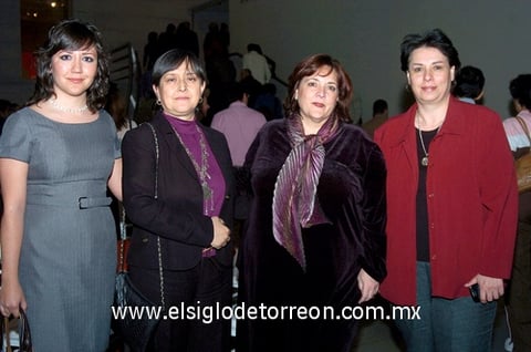 24012010 Rosa Elena Gordillo, Silvia Castro, Laura Eraña y Norma González.