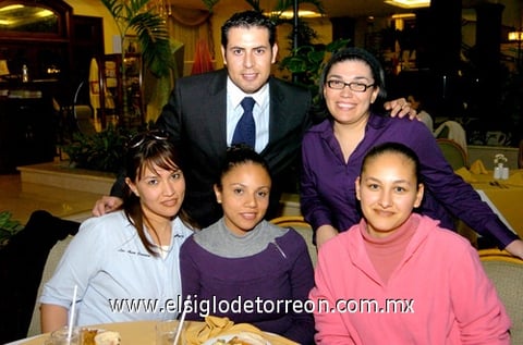31012010 Ania Carrera, Alicia Rodríguez, Alejandra Baca, Eduardo Llanes y Nilda Ramírez.