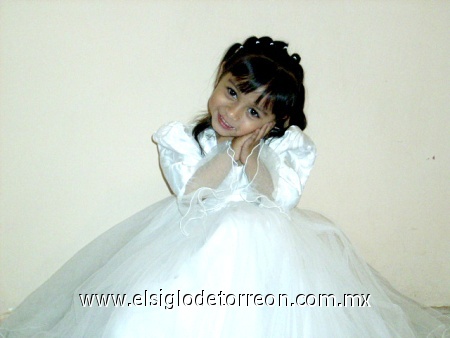 Martha Maria en sus tres años, fotografía enviada por Feliz Rivas.