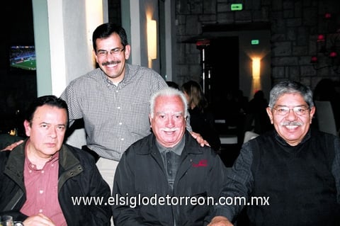 02022010 Rafael Rustrián, José Gómez, Alfonso Amador y Enrique Pérez.