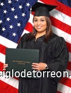 Fabiola Peralta en su graduación de la Universidad de Texas en Dallas. Fotografía enviada por Gerardo Peralta.