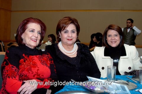 12022010 Rosa María de Granados, Licha Mena y Susana Jiménez. EL SIGLO DE TORREÓN/JESÚS HERNÁNDEZ