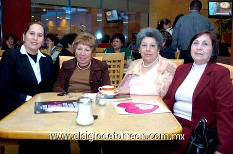 13022010 Liliana Salas, Mila Oviedo, Ivonne de Name y Martha de Ramírez. EL SIGLO DE TORREÓN/JESÚS HERNÁNDEZ