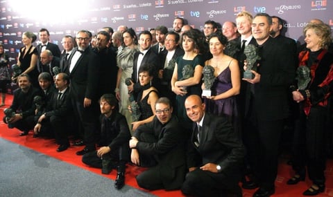 Los galardonados en la XXIIII edición de los Premios Goya.