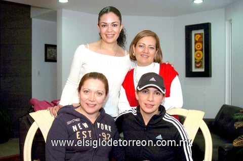 15022010 Elena Cantú, Laura Gómez, Martha Medina y Mónica Pinzón.