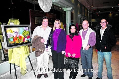 28022010 Édgar Estrello, Lucila de Montes, Gabriela de Estrello, Édgar Estrello y Fernando Montes.