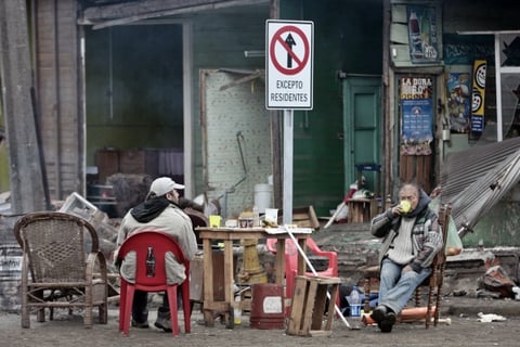 Residentes  afectados de Talcahuano Chile