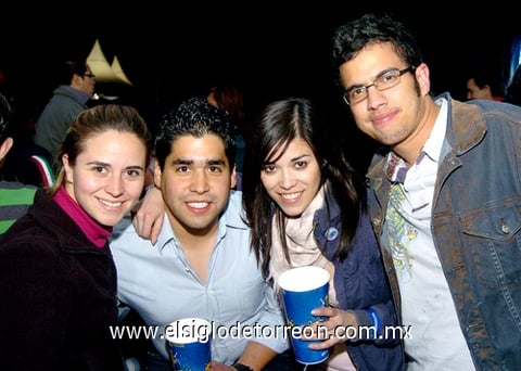 02032010 Vibran con su música. Cecilia Viveros, Rafael Ruiz, Karina Samaniego y Carlos Baldemar.